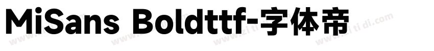 MiSans Boldttf字体转换